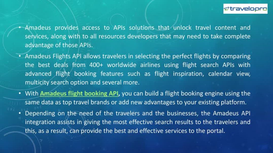 ⁣Amadeus Flights API