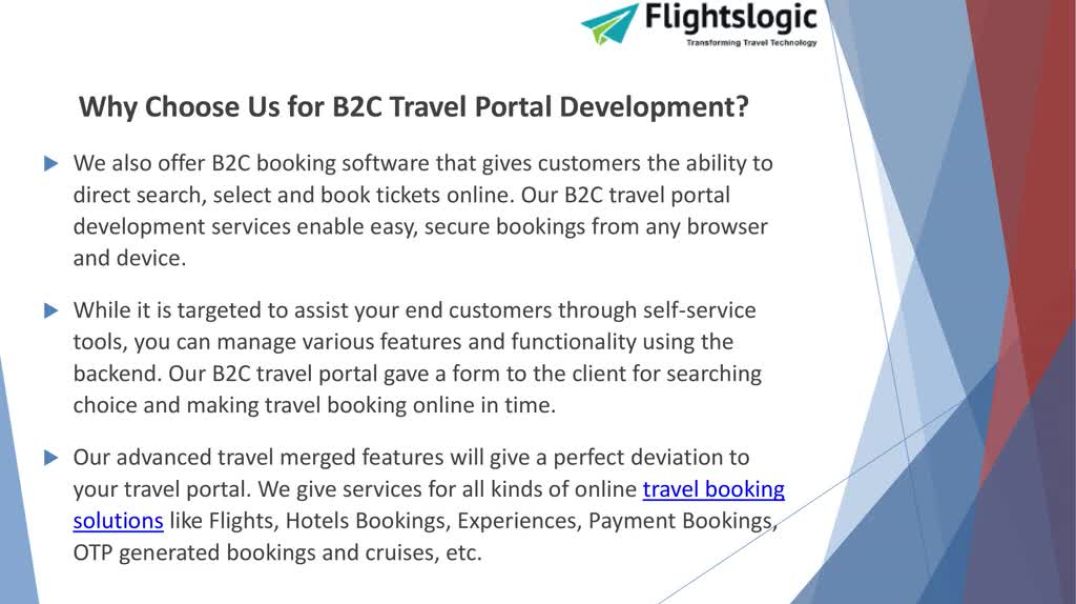 ⁣B2C Travel Portal Development