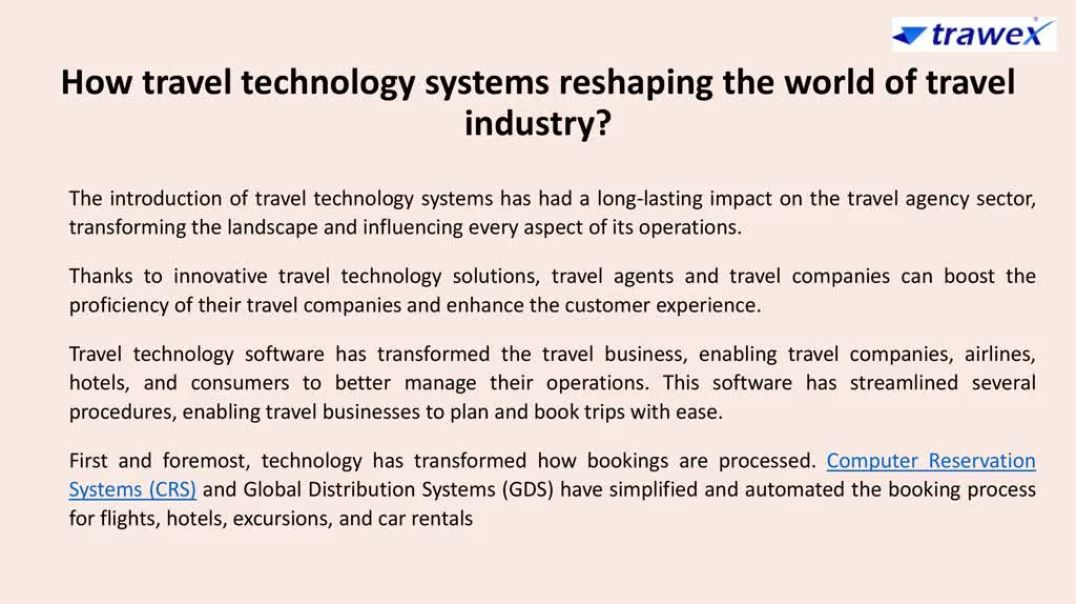 Travel Technology Systems