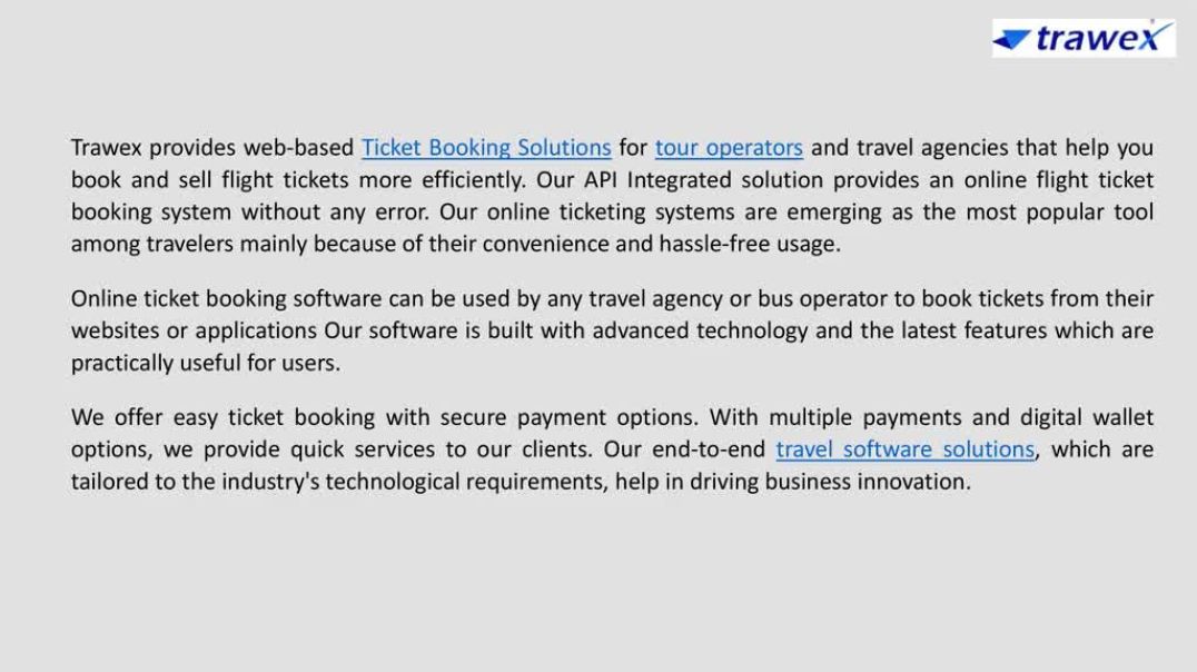 Ticket Booking Solutions