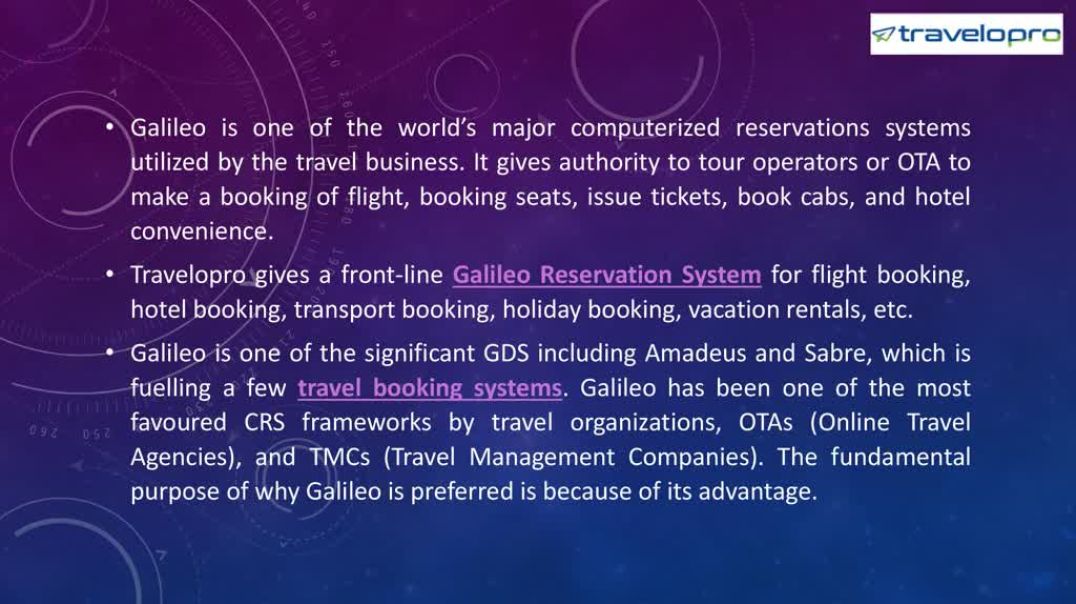 Galileo Booking System