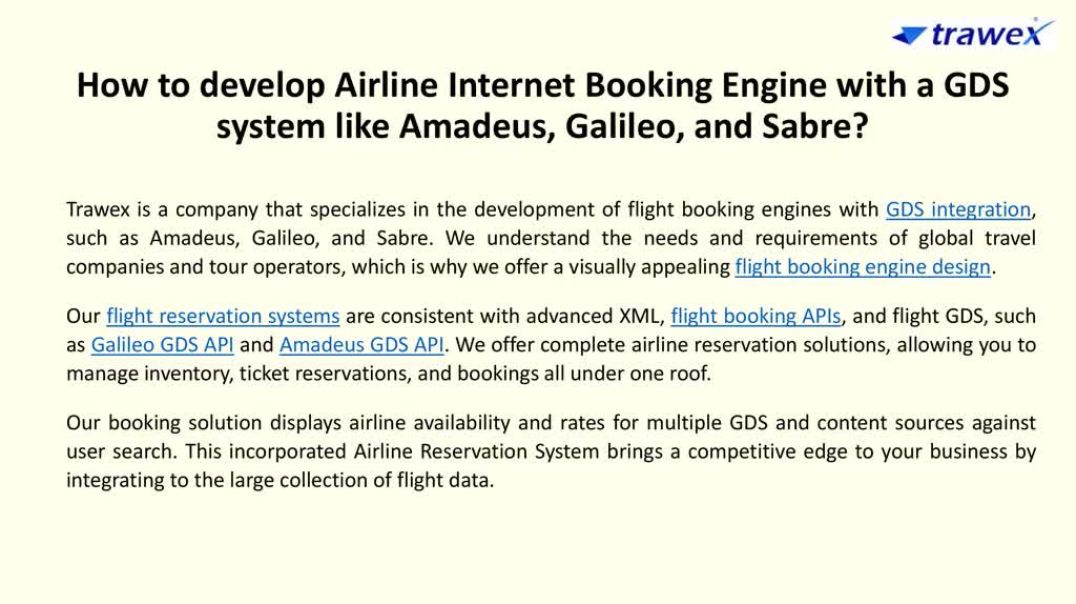 Airline Internet Booking Engine