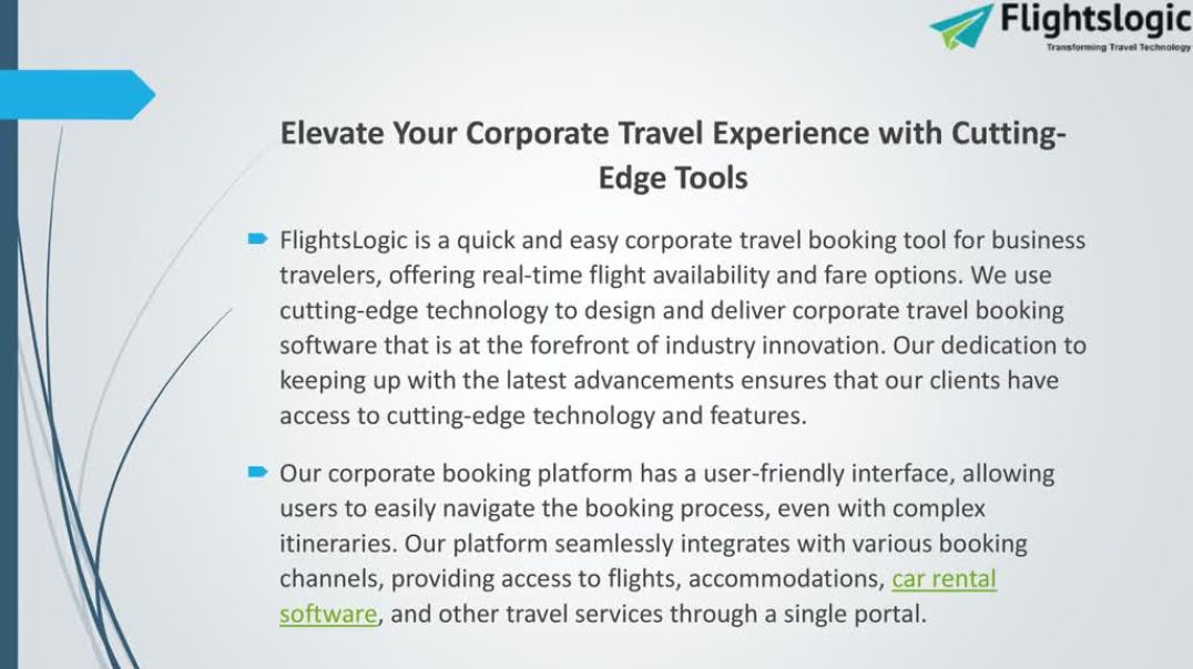 ⁣Corporate Travel Booking Platform