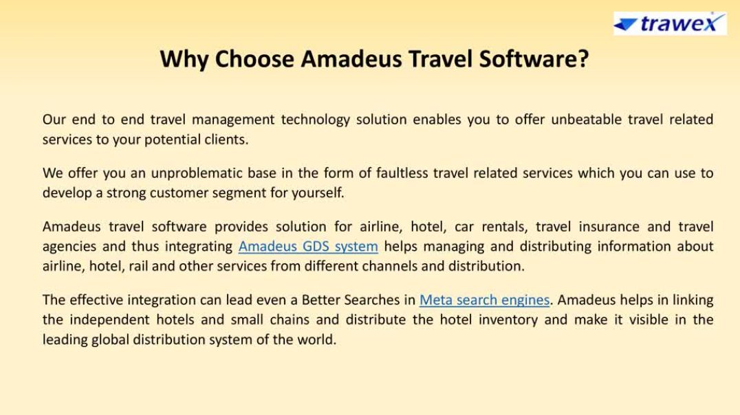 ⁣Amadeus Travel Software