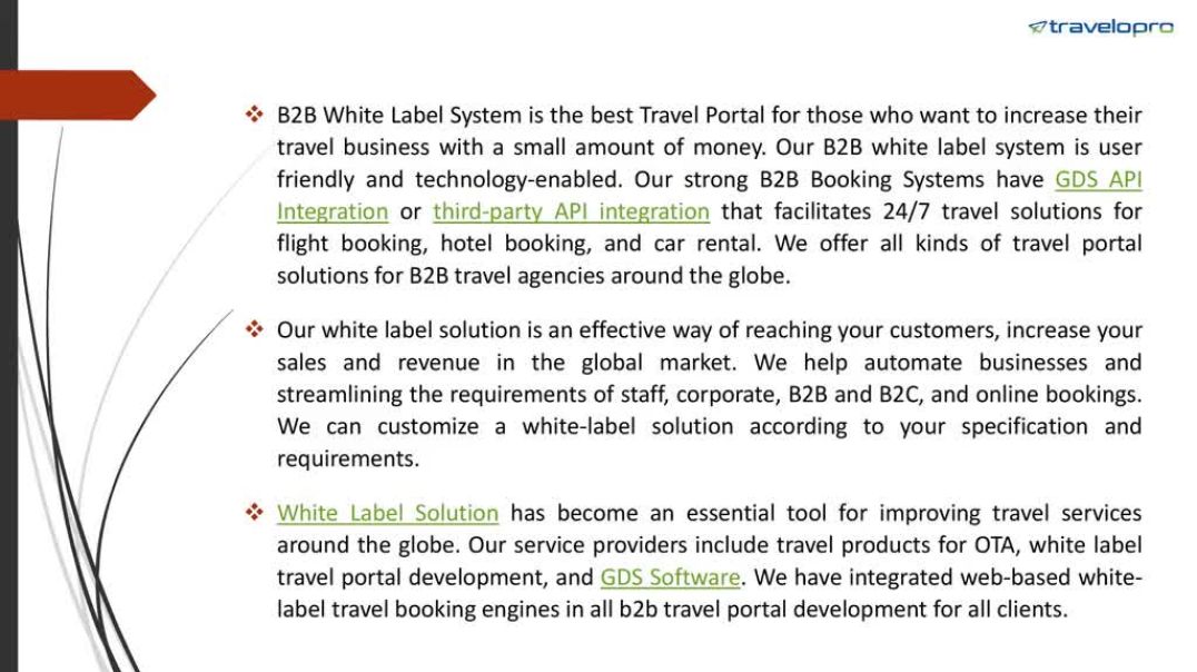 B2B white label travel portal