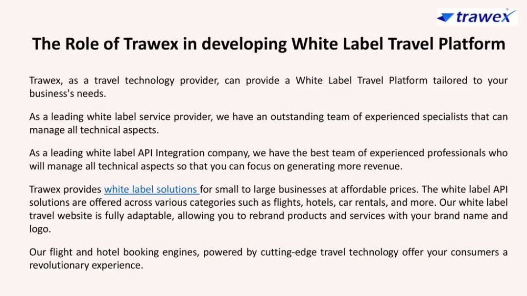 ⁣White Label Travel Platform