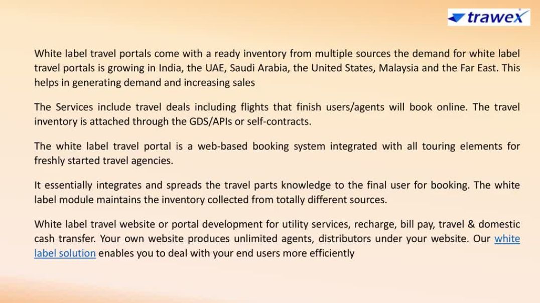 White Label Travel Portal