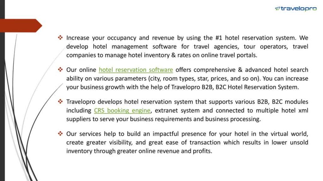 ⁣Hotel Reservation Software