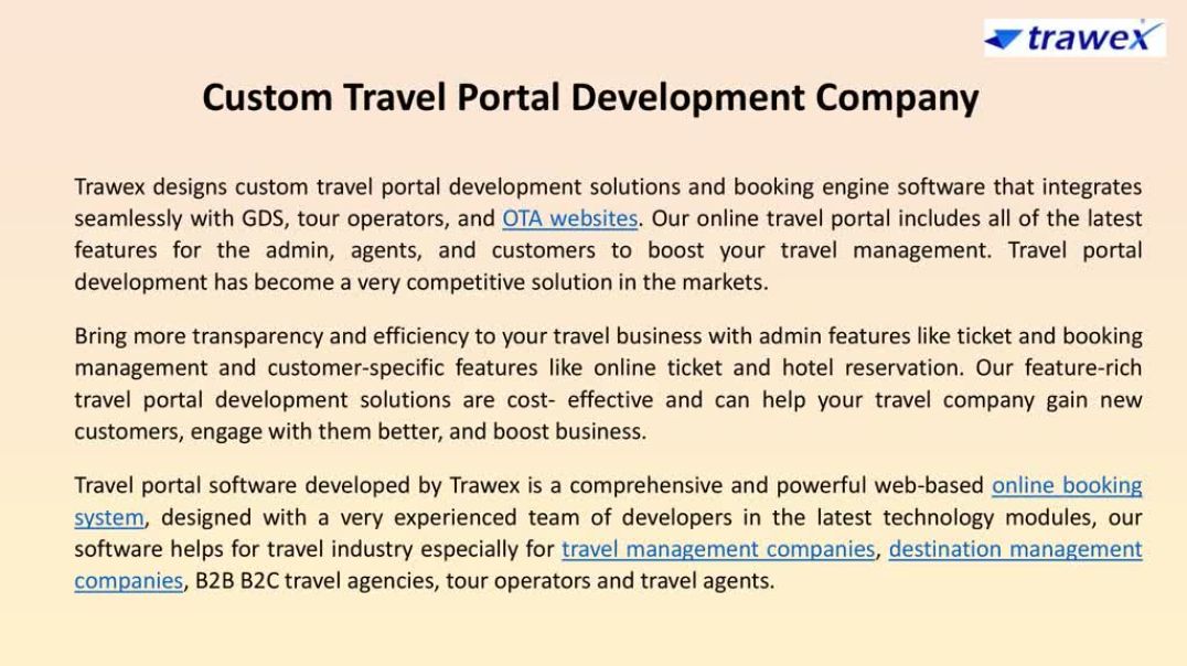 ⁣Travel Portal Development Solution