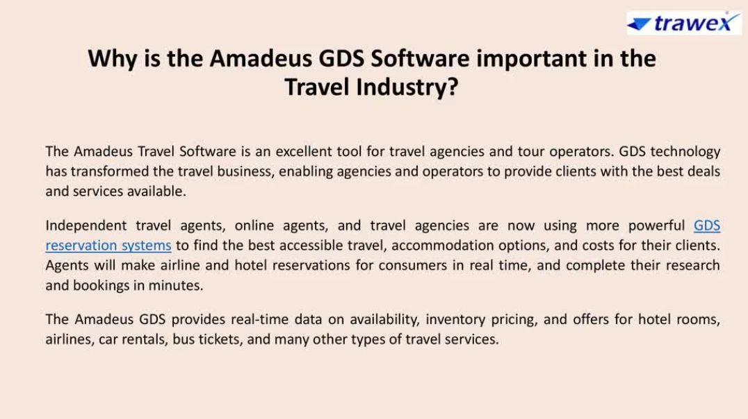 ⁣Amadeus GDS Software