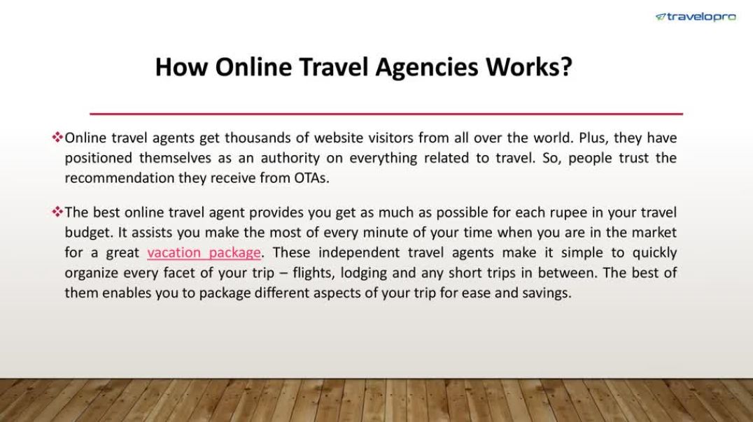 ⁣Online Travel Agency