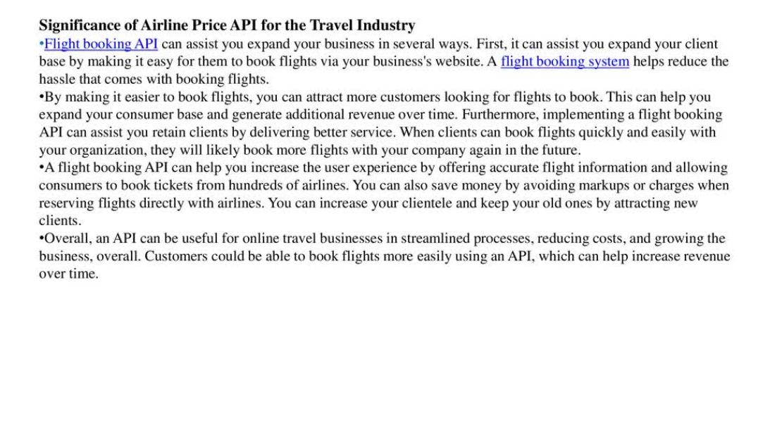 ⁣AIRLINE PRICE API