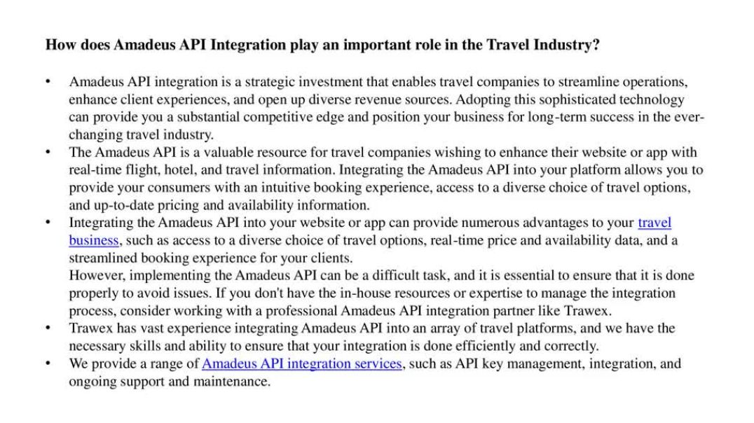 AMADEUS TRAVEL API