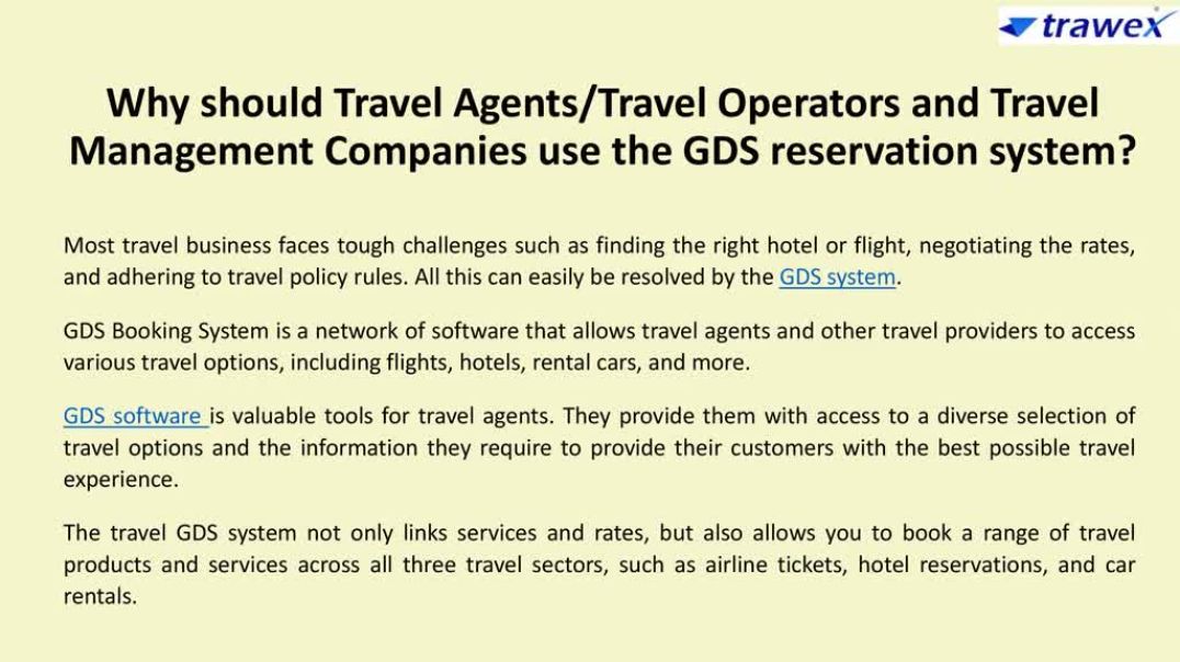 ⁣GDS Reservation System