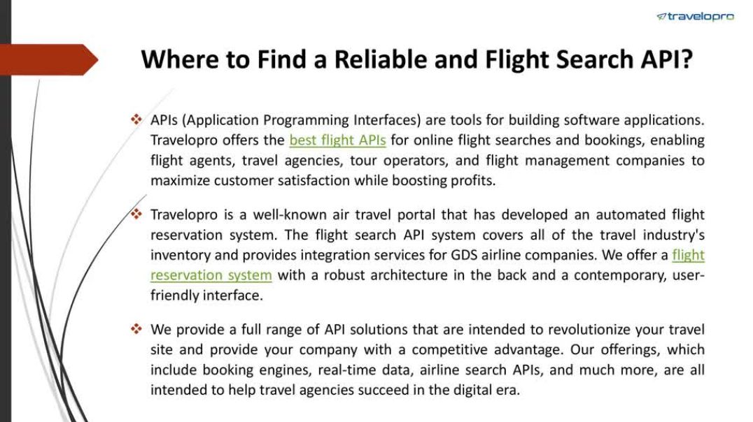 ⁣Flight Search API