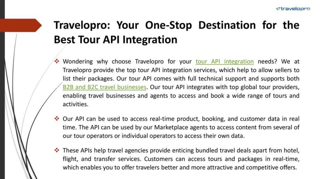 ⁣Tour API Integration