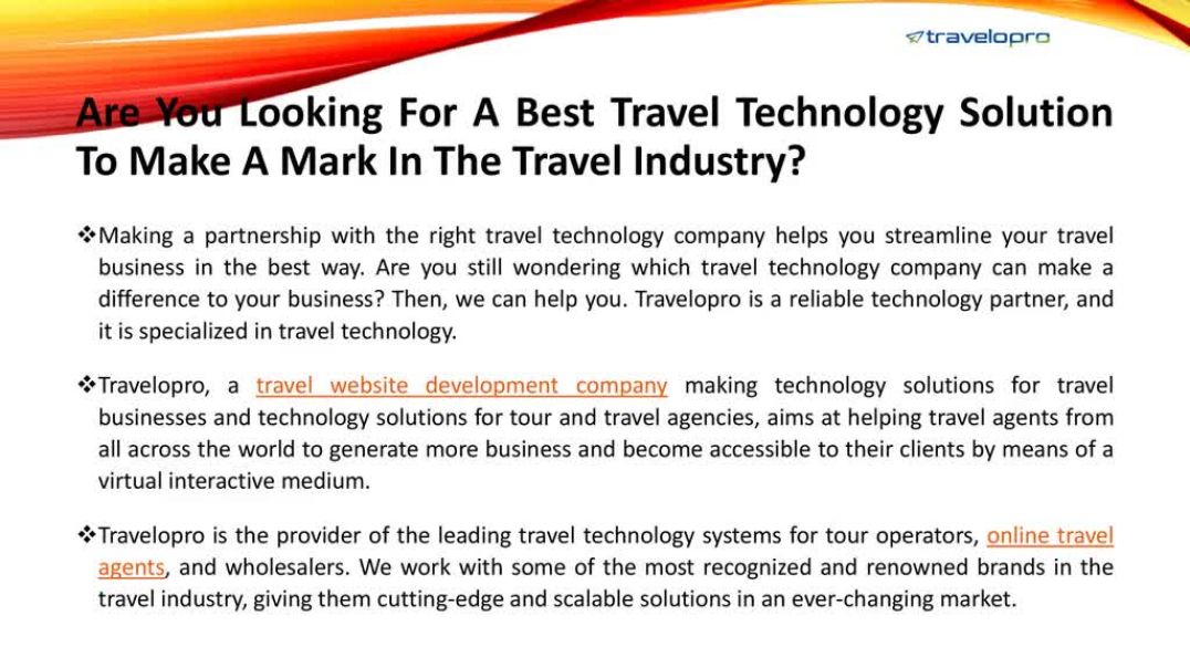 ⁣Travel Technology Systems