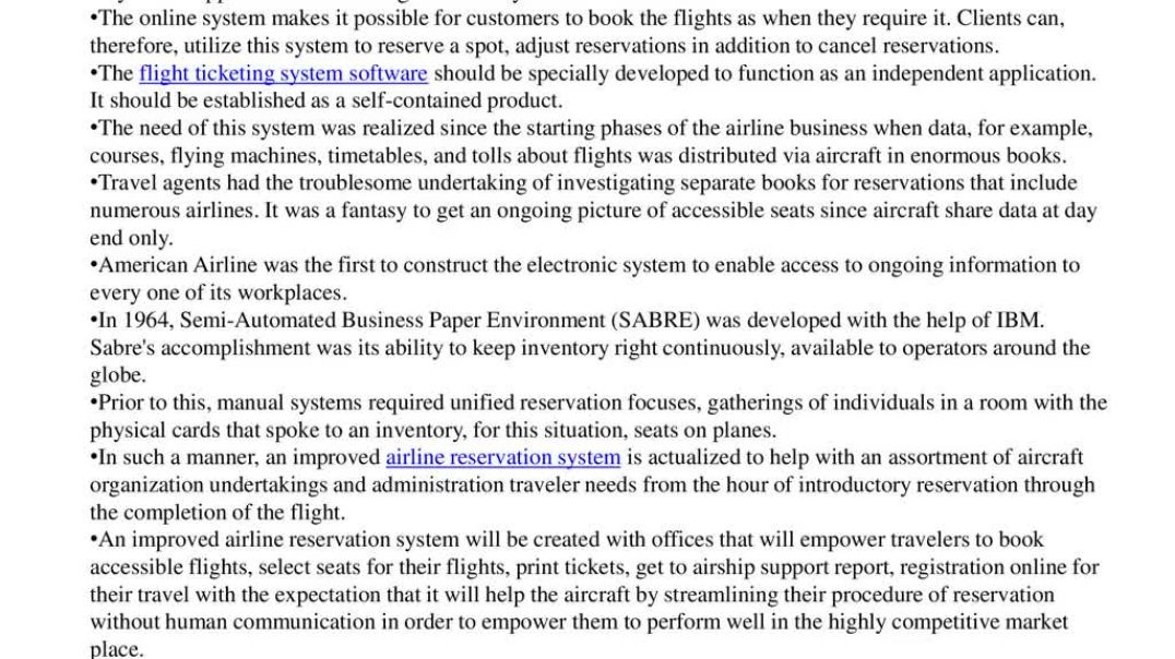 ⁣FLIGHT TICKETING SYSTEM