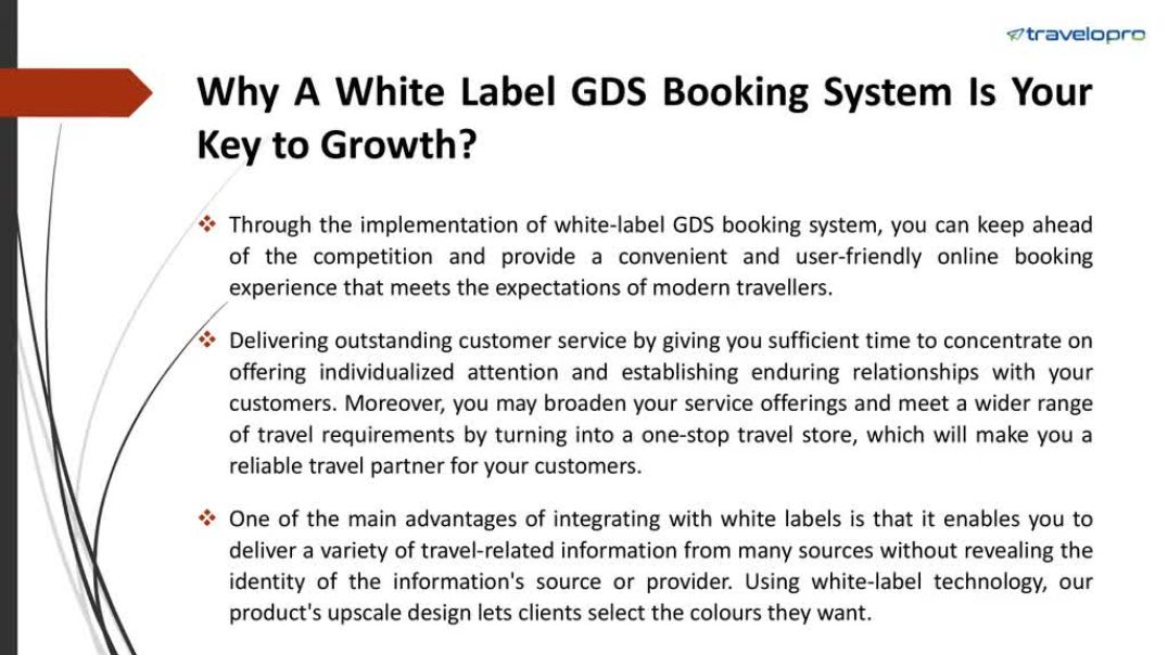 ⁣White Label GDS Booking System