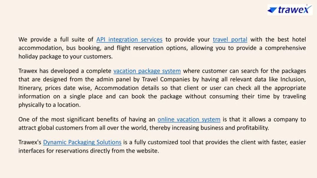 ⁣Vacation Package Booking System