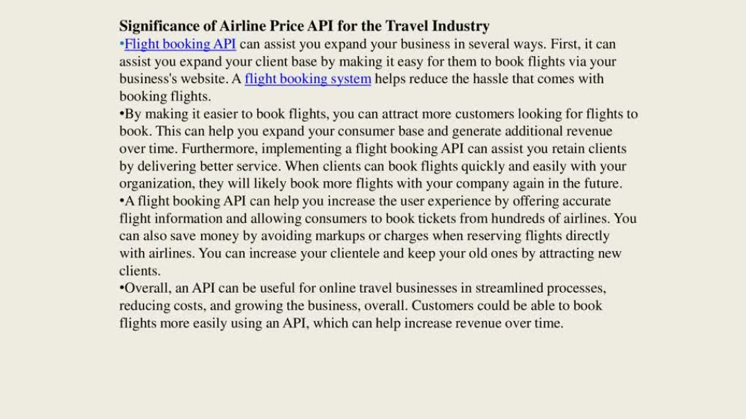 ⁣AIRLINE PRICE API