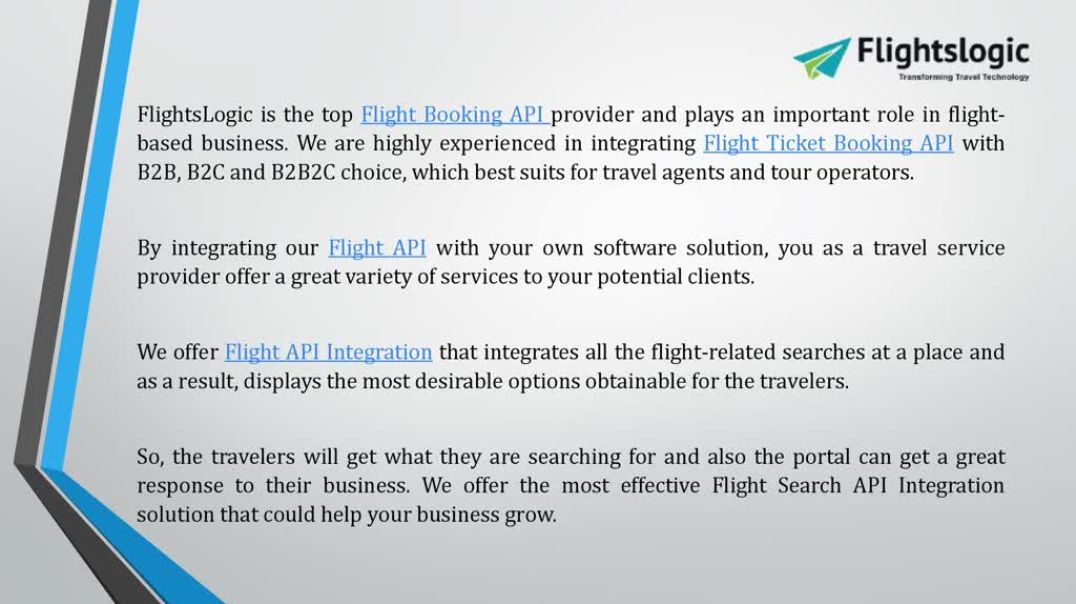 ⁣Flight API
