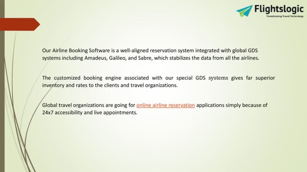 ⁣Airline Booking Software