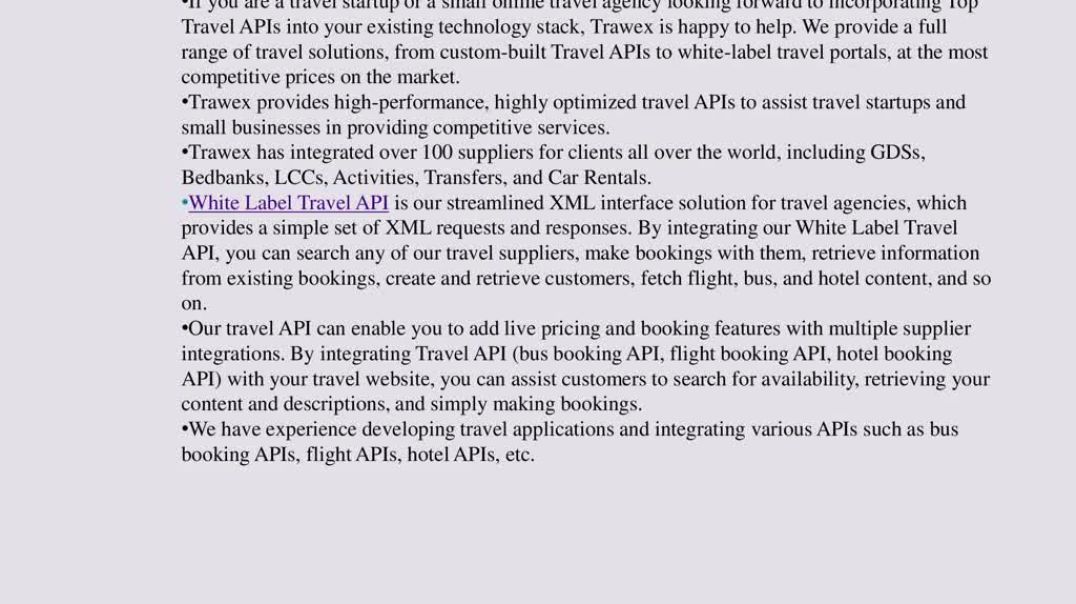 ⁣TRAVEL API