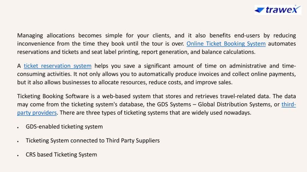 ⁣Ticket Booking Software