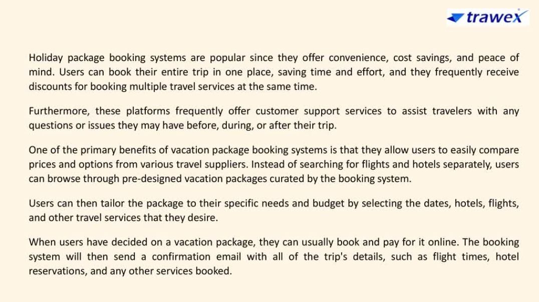 ⁣Holiday Booking System