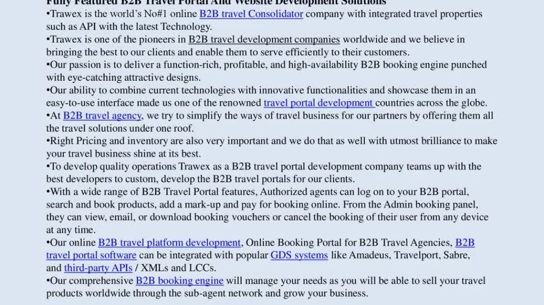 ⁣TRAVEL B2B PORTAL