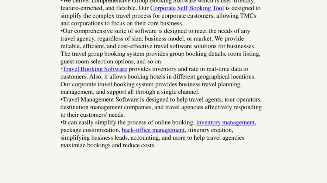 ⁣GROUP BOOKING SOFTWARE