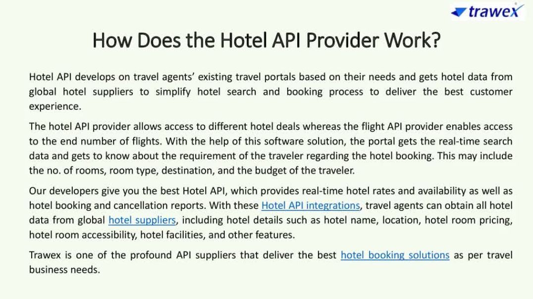 ⁣Hotel API Provider