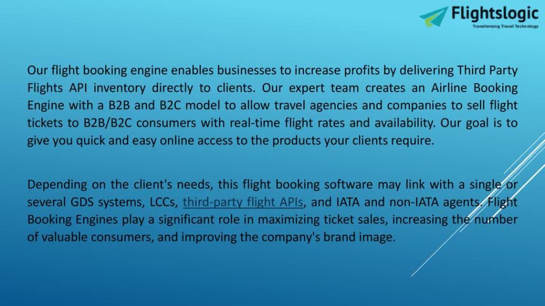 ⁣Flight Booking Engine