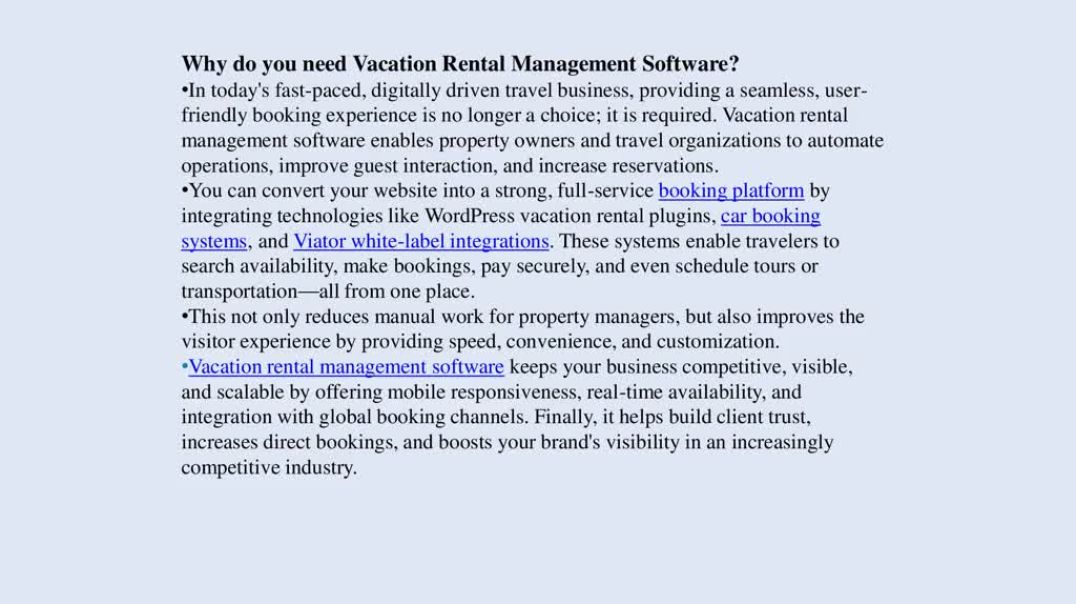 ⁣VACATION RENTAL SYSTEM