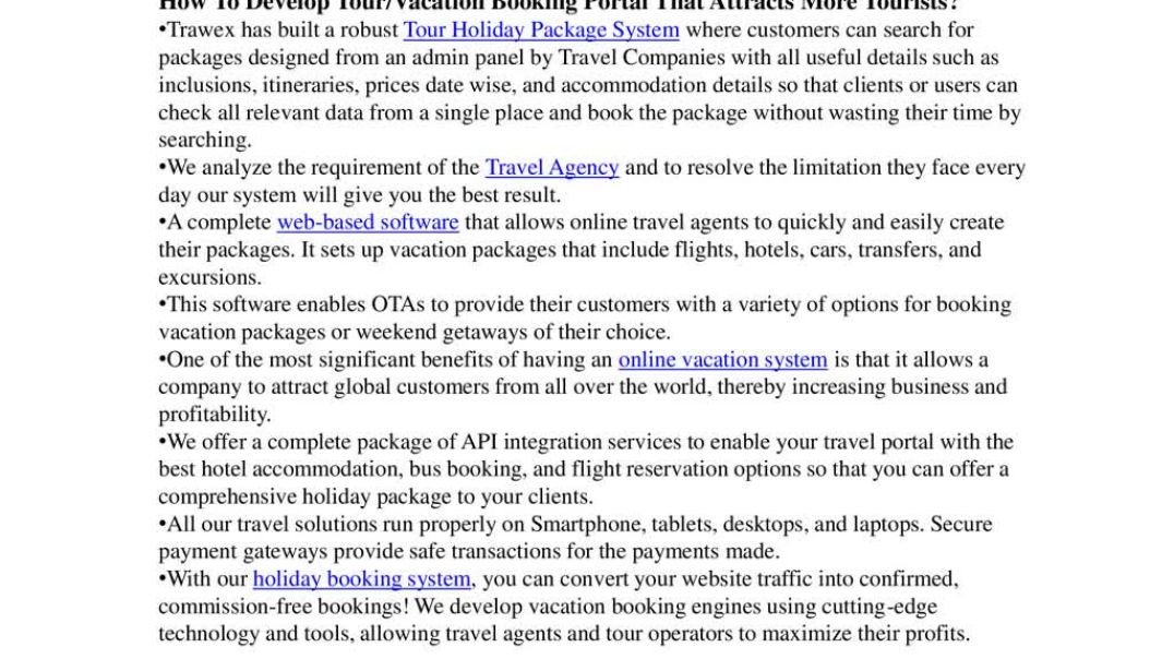⁣TOUR PACKAGE BOOKING SYSTEM
