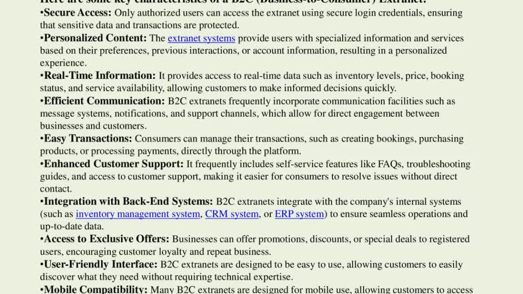 ⁣B2C EXTRANET