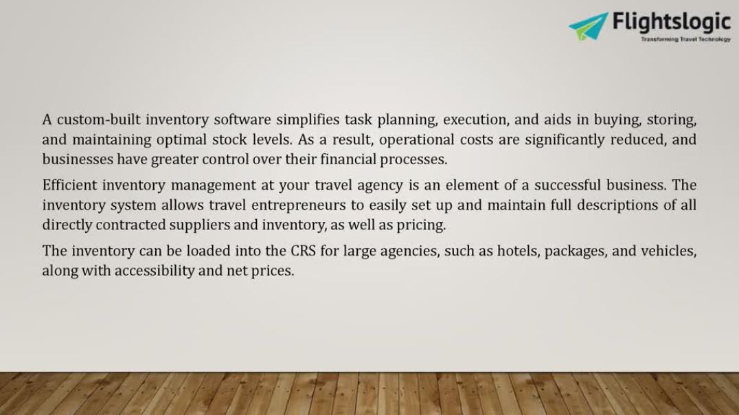 ⁣Travel Inventory Management