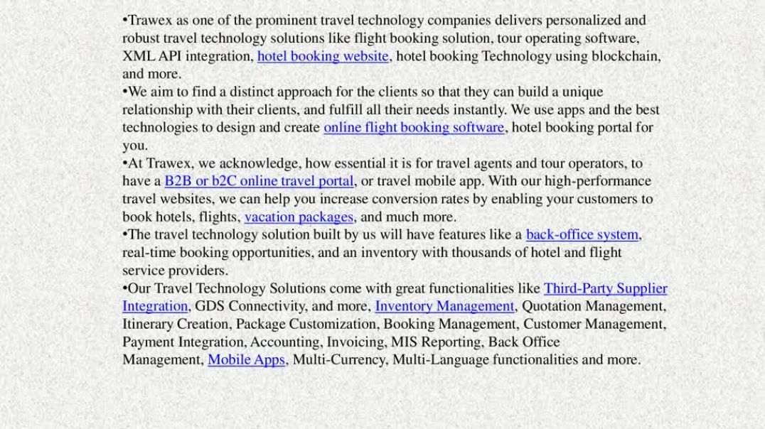 ⁣TRAVEL TECHNOLOGY PROVIDER