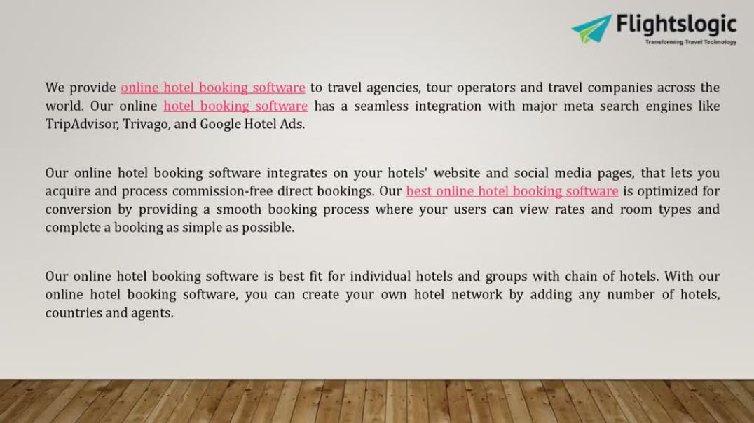 ⁣Best Online Hotel Booking Software